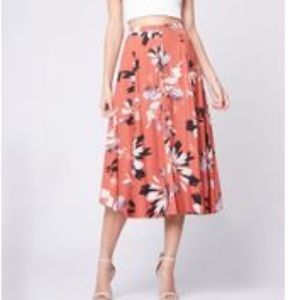 Yumi Kim Mid Length Floral Skirt